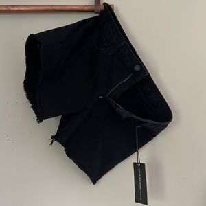 Black Jean Shorts